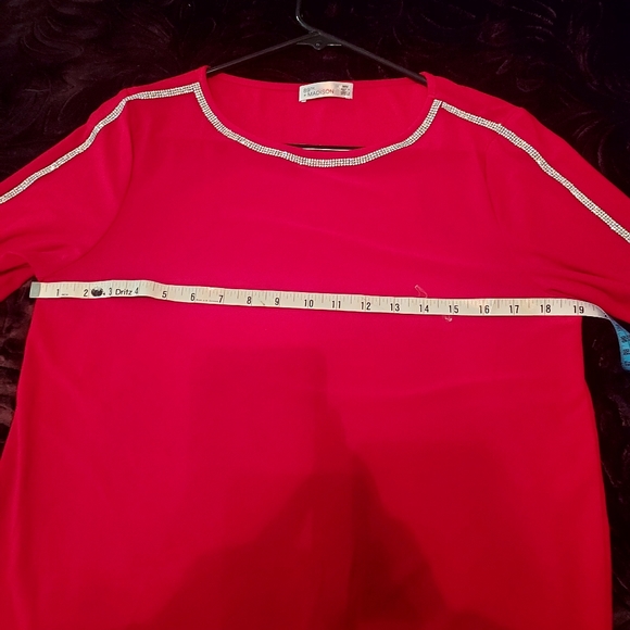 89TH + Madison Medium Blouse Bejeweled. - Picture 3 of 7